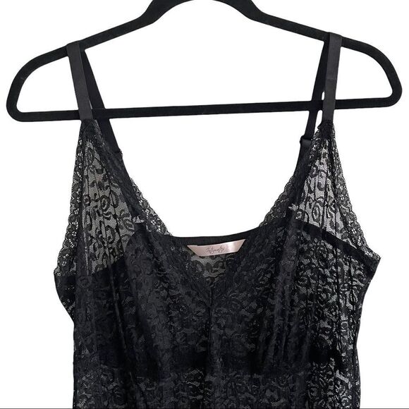 Intimates Sleeveless Lace Nightgown Nightdress Lingerie Intimates Black M - Picture 5 of 8